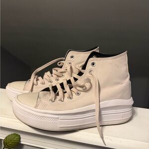 converse blush pink high tops